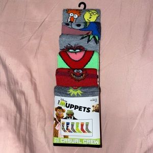BIOWORLD Muppet crew socks 6 pair